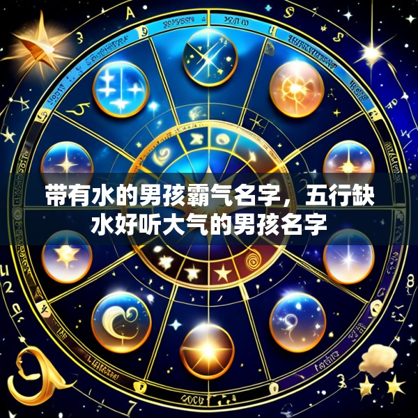 带有水的男孩霸气名字，五行缺水好听大气的男孩名字