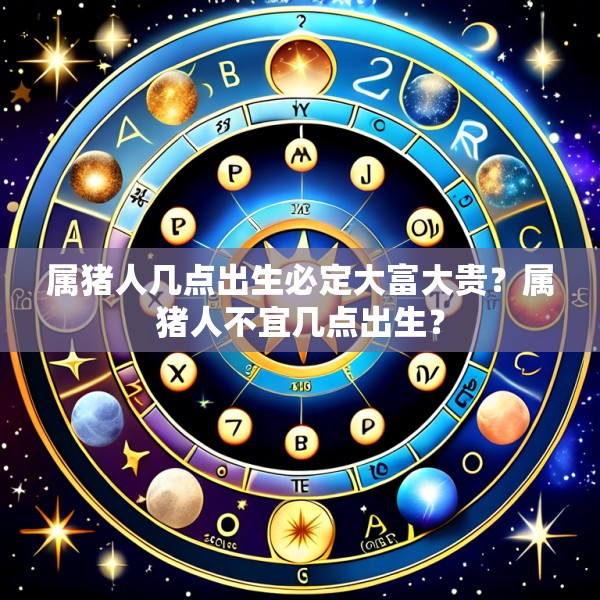 属猪人几点出生必定大富大贵?属猪人不宜几点出生?