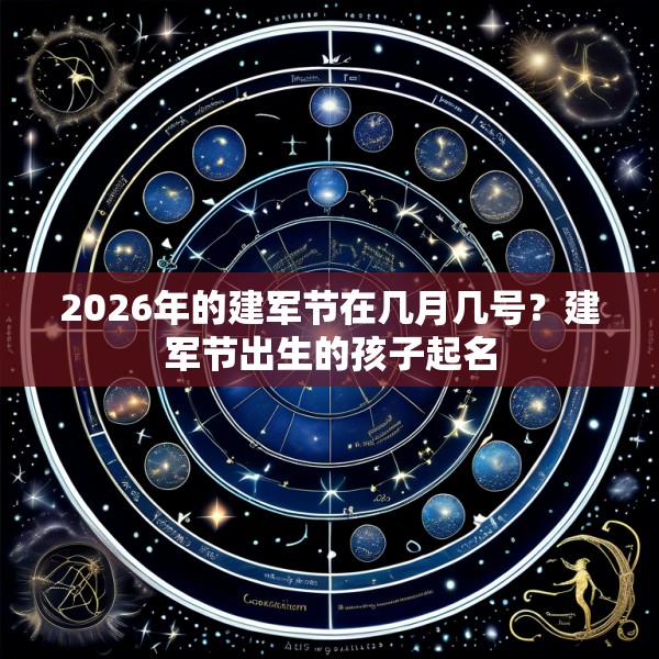 2026年的建军节在几月几号？建军节出生的孩子起名