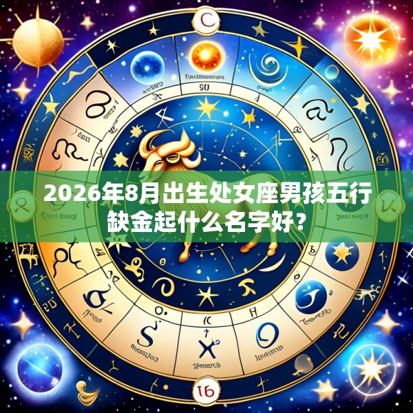 2026年8月出生处女座男孩五行缺金起什么名字好?