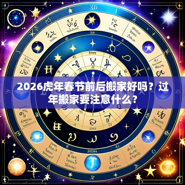 2026虎年春节前后搬家好吗？过年搬家要注意什么？
