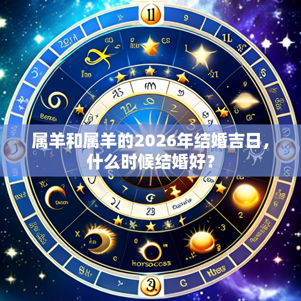属羊和属羊的2026年结婚吉日，什么时候结婚好？