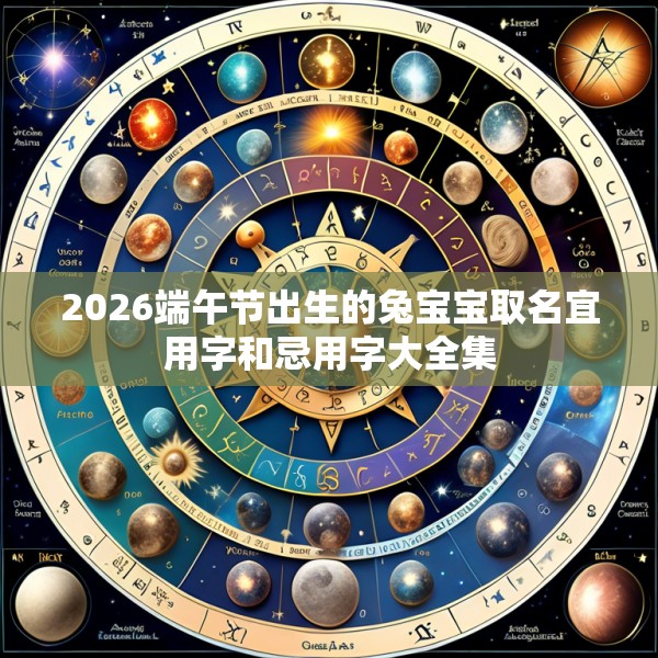 2026端午节出生的兔宝宝取名宜用字和忌用字大全集