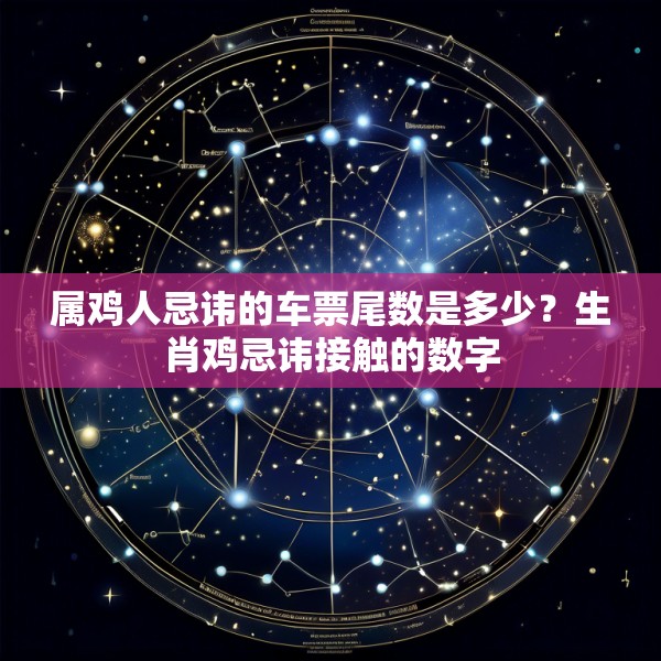 属鸡人忌讳的车票尾数是多少?生肖鸡忌讳接触的数字