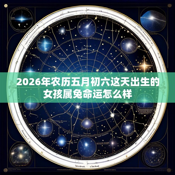 2026年农历五月初六这天出生的女孩属兔命运怎么样
