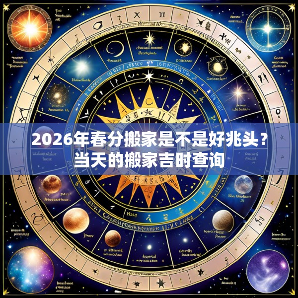 2026年春分搬家是不是好兆头？当天的搬家吉时查询