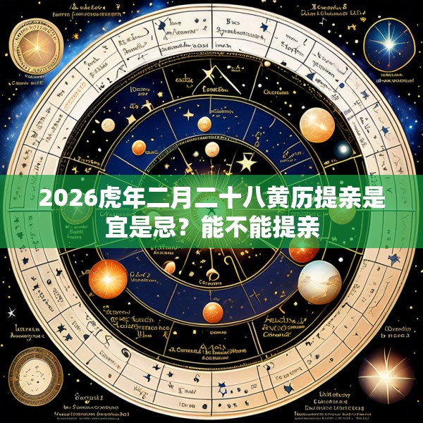 2026虎年二月二十八黄历提亲是宜是忌？能不能提亲