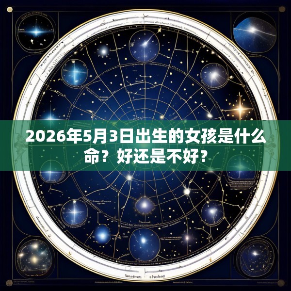 2026年5月3日出生的女孩是什么命?好还是不好?