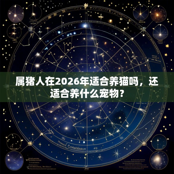 属猪人在2026年适合养猫吗，还适合养什么宠物？