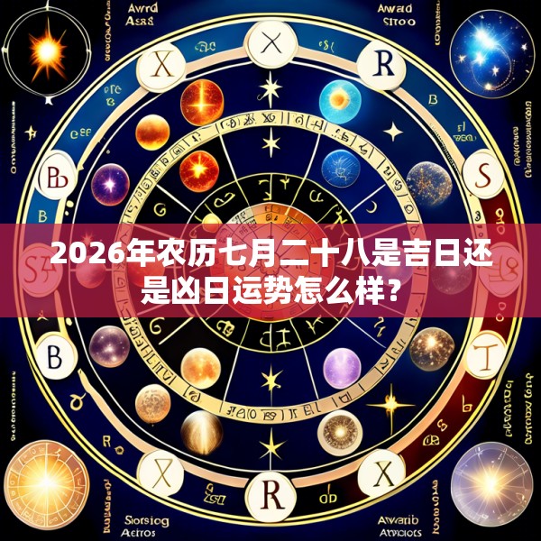 2026年农历七月二十八是吉日还是凶日运势怎么样？