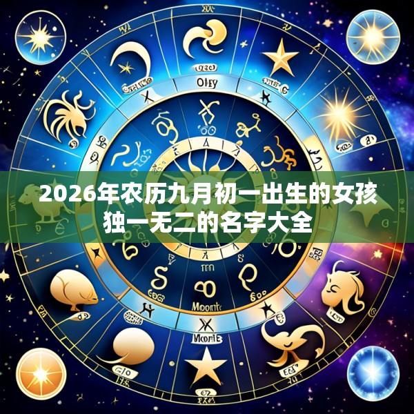 2026年农历九月初一出生的女孩独一无二的名字大全