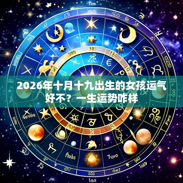 2026年十月十九出生的女孩运气好不？一生运势咋样