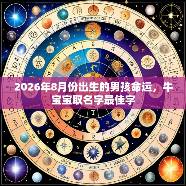 2026年8月份出生的男孩命运，牛宝宝取名字最佳字