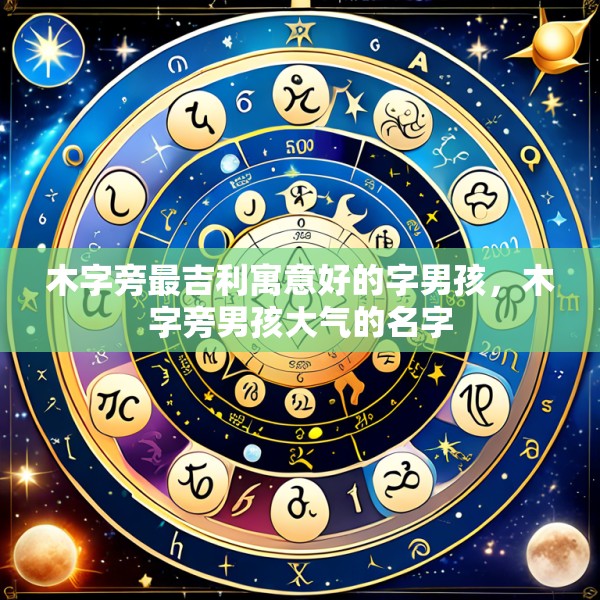 木字旁最吉利寓意好的字男孩,木字旁男孩大气的名字