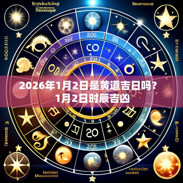 2026年1月2日是黄道吉日吗？ 1月2日时辰吉凶