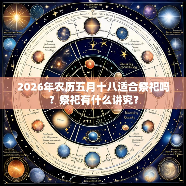 2026年农历五月十八适合祭祀吗?祭祀有什么讲究?