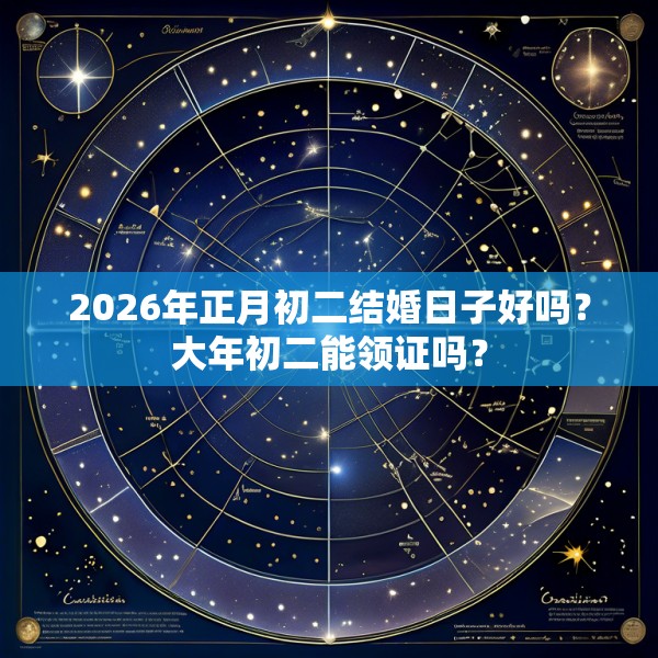 2026年正月初二结婚日子好吗？大年初二能领证吗？