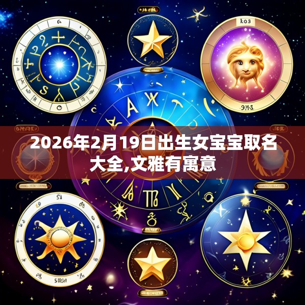 2026年2月19日出生女宝宝取名大全,文雅有寓意