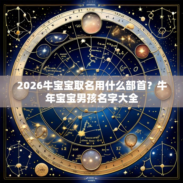2026牛宝宝取名用什么部首？牛年宝宝男孩名字大全