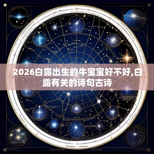 2026白露出生的牛宝宝好不好,白露有关的诗句古诗