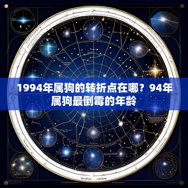 1994年属狗的转折点在哪？94年属狗最倒霉的年龄