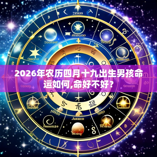 2026年农历四月十九出生男孩命运如何,命好不好？