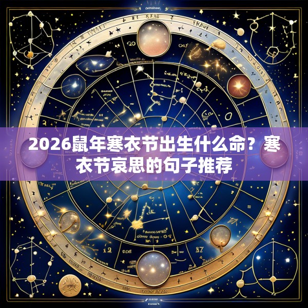 2026鼠年寒衣节出生什么命?寒衣节哀思的句子推荐