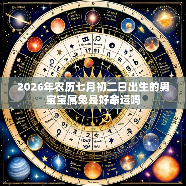 2026年农历七月初二日出生的男宝宝属兔是好命运吗
