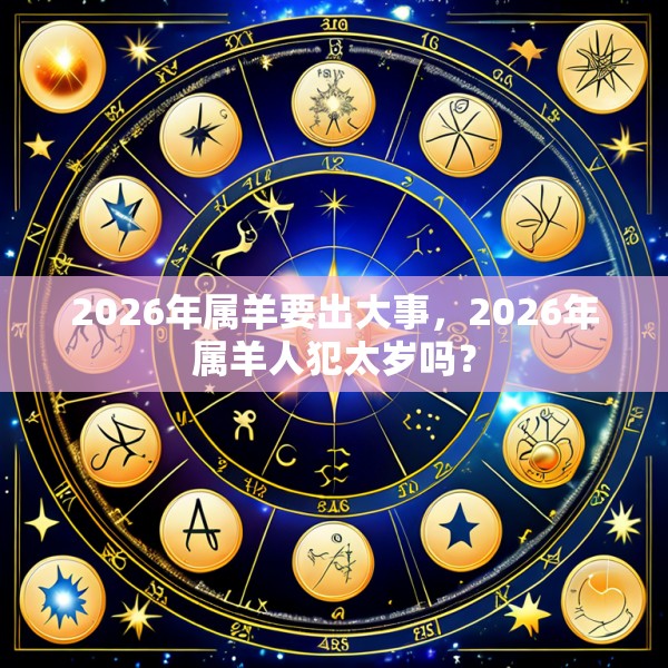 2026年属羊要出大事，2026年属羊人犯太岁吗？