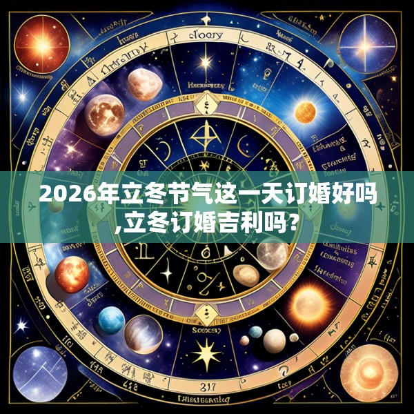 2026年立冬节气这一天订婚好吗,立冬订婚吉利吗?