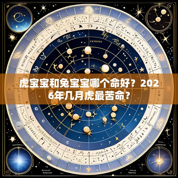 虎宝宝和兔宝宝哪个命好?2026年几月虎最苦命?