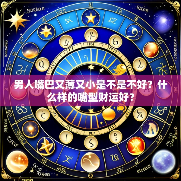 男人嘴巴又薄又小是不是不好？什么样的嘴型财运好？