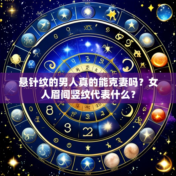 悬针纹的男人真的能克妻吗？女人眉间竖纹代表什么？