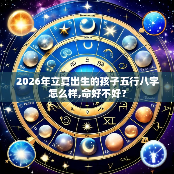 2026年立夏出生的孩子五行八字怎么样,命好不好？