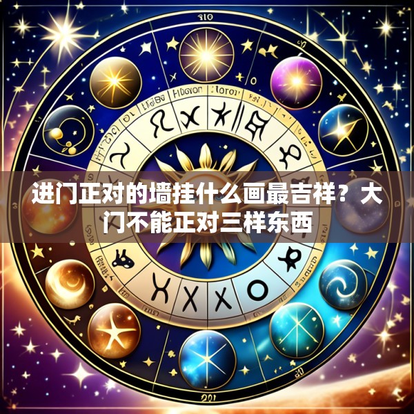 进门正对的墙挂什么画最吉祥？大门不能正对三样东西