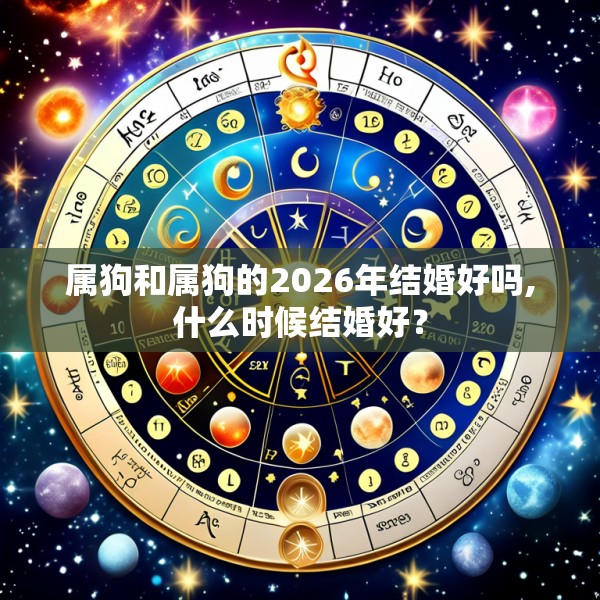 属狗和属狗的2026年结婚好吗,什么时候结婚好？