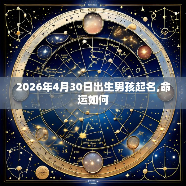 2026年4月30日出生男孩起名,命运如何