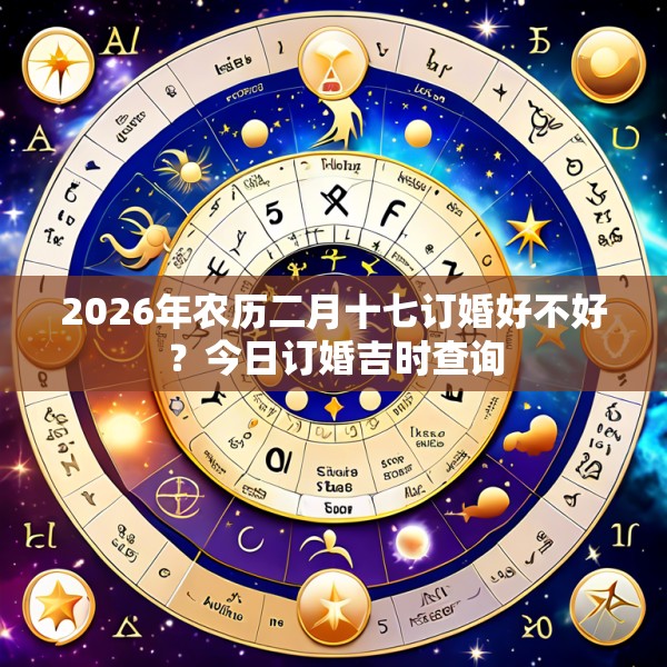 2026年农历二月十七订婚好不好?今日订婚吉时查询