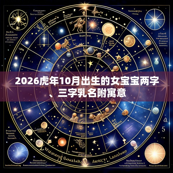 2026虎年10月出生的女宝宝两字、三字乳名附寓意