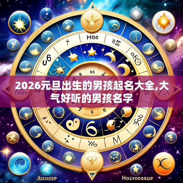 2026元旦出生的男孩起名大全,大气好听的男孩名字