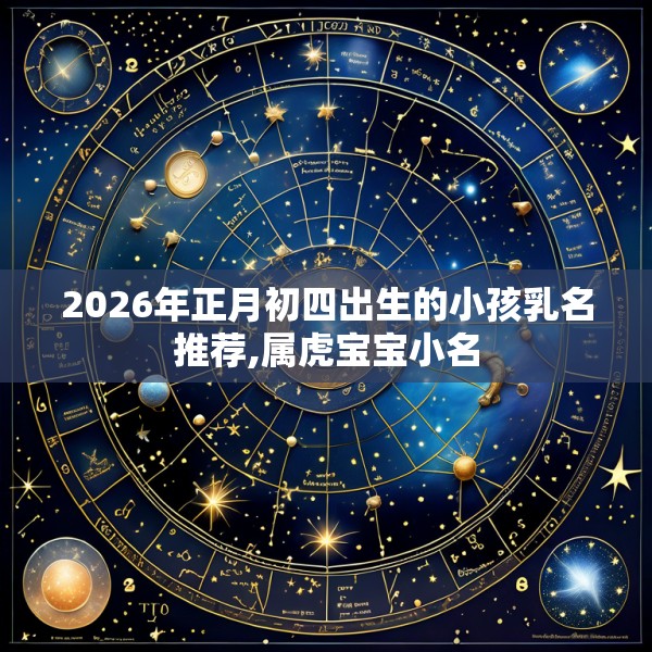 2026年正月初四出生的小孩乳名推荐,属虎宝宝小名