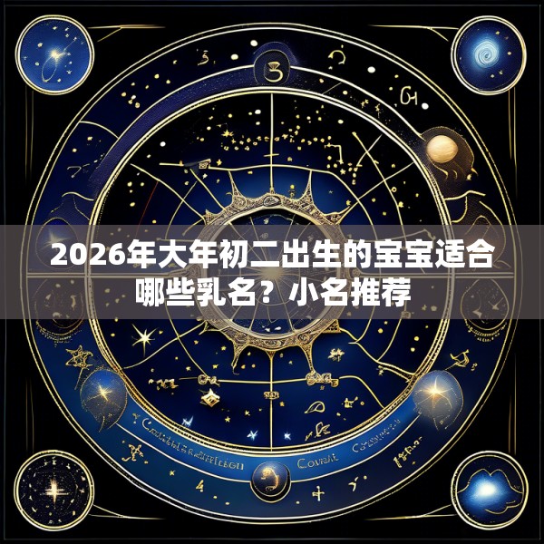 2026年大年初二出生的宝宝适合哪些乳名?小名推荐