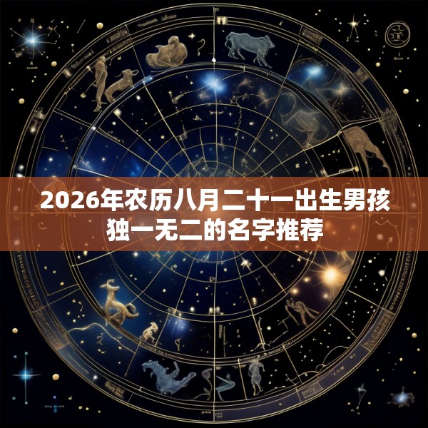 2026年农历八月二十一出生男孩独一无二的名字推荐