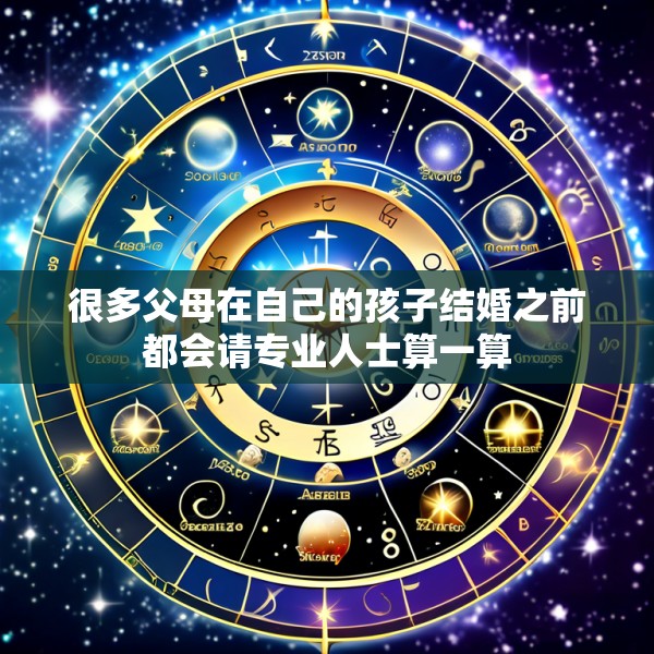 很多父母在自己的孩子结婚之前都会请专业人士算一算