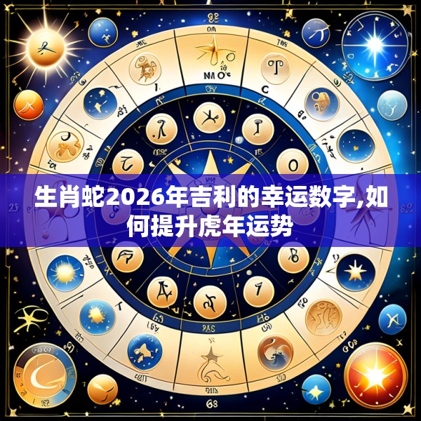 生肖蛇2026年吉利的幸运数字,如何提升虎年运势