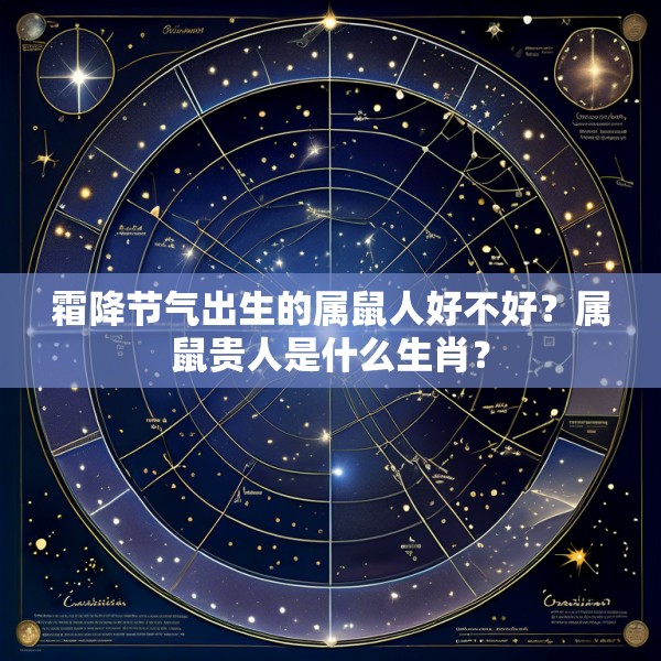 霜降节气出生的属鼠人好不好？属鼠贵人是什么生肖？