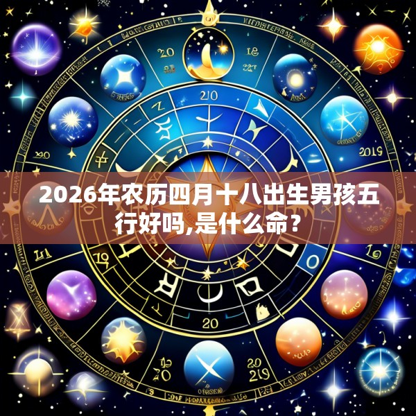 2026年农历四月十八出生男孩五行好吗,是什么命？
