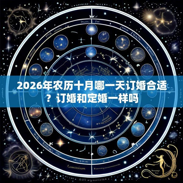 2026年农历十月哪一天订婚合适？订婚和定婚一样吗