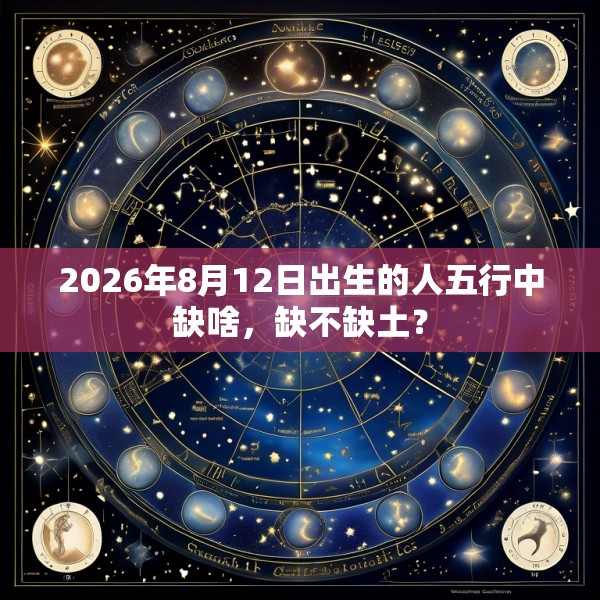 2026年8月12日出生的人五行中缺啥，缺不缺土？