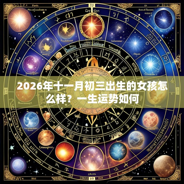 2026年十一月初三出生的女孩怎么样?一生运势如何